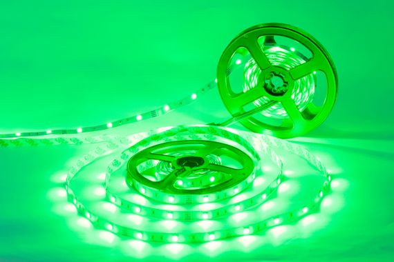 Цветная LED лента негерметичная 12V 3.6W 12V 2835 RGB PCB IP20 1m (BY-030/60) | Зображення 4