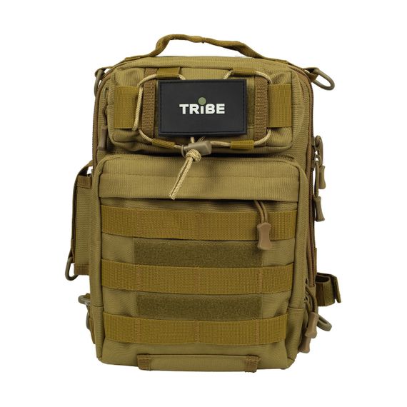 Сумка через плече Tribe Sling Pack 6,5 л coyote, тактична сумка Molle трайб військова | Зображення 1