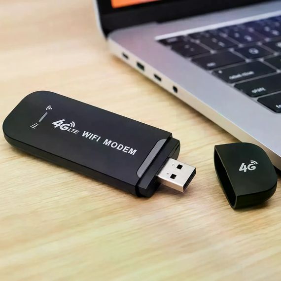 4G модем AND 5559 чорний • USB Wi-Fi роутер 4G LTE Plug and Play до 150 Мбіт/с для дому, дачі та поїздок | Зображення 2