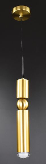 Люстра підвісна на 1 лампочку 26890 Латунь 40-180х10х10 см. | Зображення 7