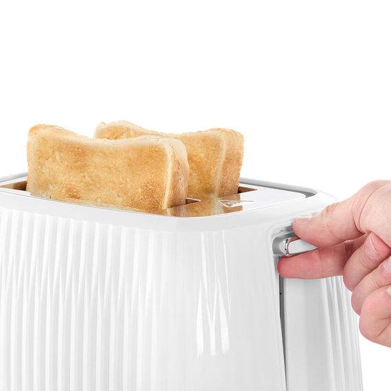 Тостер Russell Hobbs Eden 800Вт, пластик, підігрів, розморожування, білий (27370-56) | Зображення 3