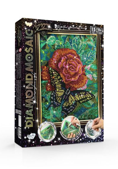 Креативна творчість "Діамантовий живопис. DIAMOND MOSAIC" DM-02 Danko Toys Христос Вид 5 | Зображення 3