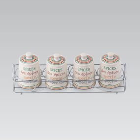 Набор для специй Maestro MR-20031-04CS For You 4 керамические баночки с подставкой
