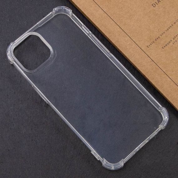 TPU чохол GETMAN Ease logo посилені кути для Apple iPhone 15 Plus (6.7") Безбарвний (прозорий) | Зображення 4