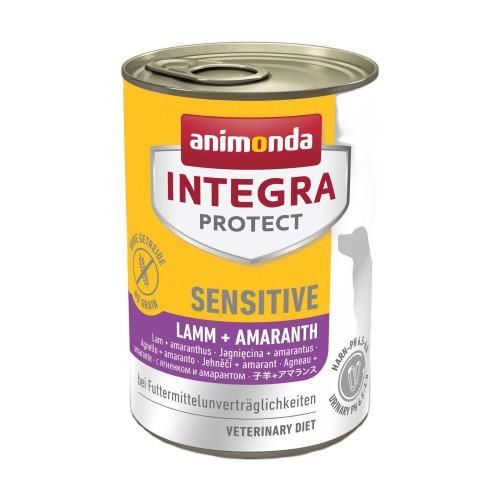 Корм влажный ветеринарный для собак Integra Protect Sensitiv Lamb+Amaranth при пищевой непереносимости,
