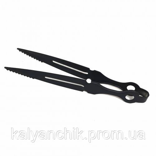 Щипці для вугілля чорні 4555