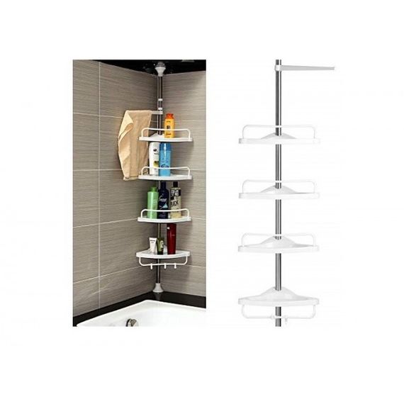 Кутова полиця для ванної кімнати Multi Corner Shelf Стійка Стелаж Полиця для ванної угловая полка для ванной | Зображення 4