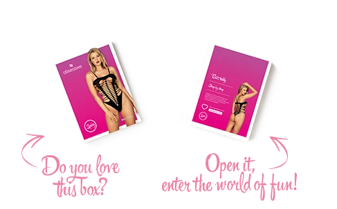 Бодістокінг із поперечними вирізами Obsessive B122 teddy, чорний, S/M/L | Зображення 6