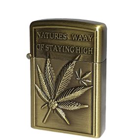 Газова Запальничка Метал "Листя Канабісу"