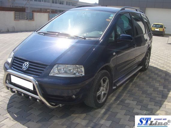 Кенгурятник WT003 (нерж) 51 мм для Volkswagen Sharan 1995-2010 гг | Зображення 2