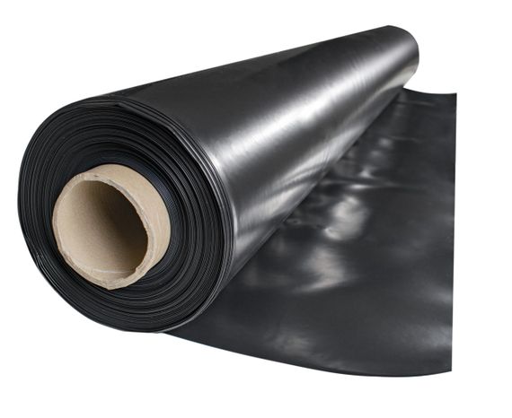 Плівка 70 мкм  3*100 м поліетиленова  чорна для мульчування та будівництва | Зображення 1