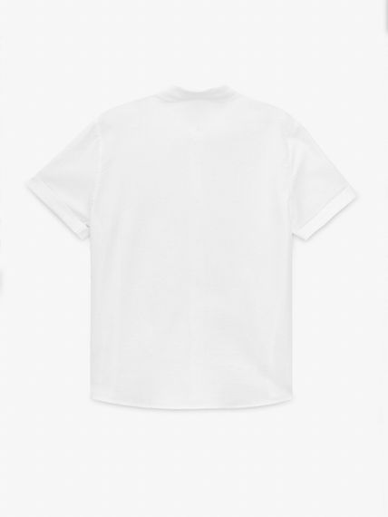 Сорочка однотонна для хлопчика Dinomin 255025 140 см Білий shop (2000999498060) | Зображення 2