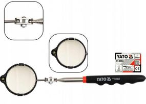 Дзеркало інспекційне 54мм оглядове підсвітка телескоп 265-920мм YATO YT-0663