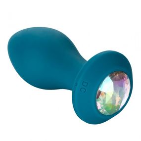 Анальная пробка с вибрацией Vibrating Crystal Probe Голубая California Exotic Sex Aura