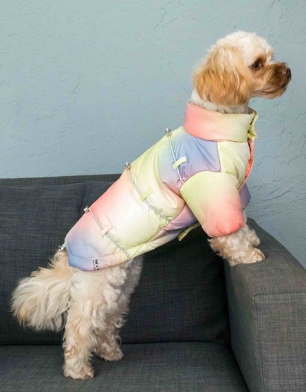 Куртка з фіксаторами тайдай жовта K-84