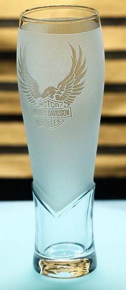 Пивний келих крафтовий 440 мл з гравіюванням Harley-Davidson для справжнього байкера кухоль з гравіюванням Харлей | Зображення 2