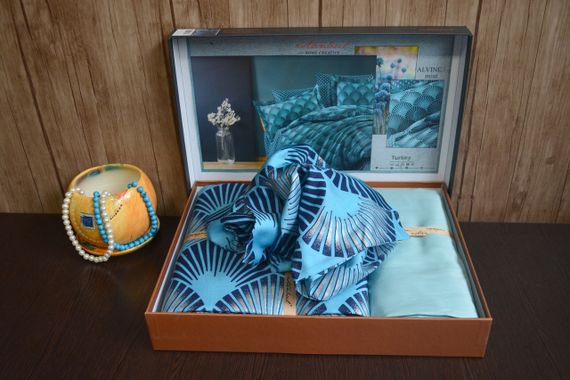 Постельное белье Istanbul 200×220 Satin Avine-mint | Зображення 3