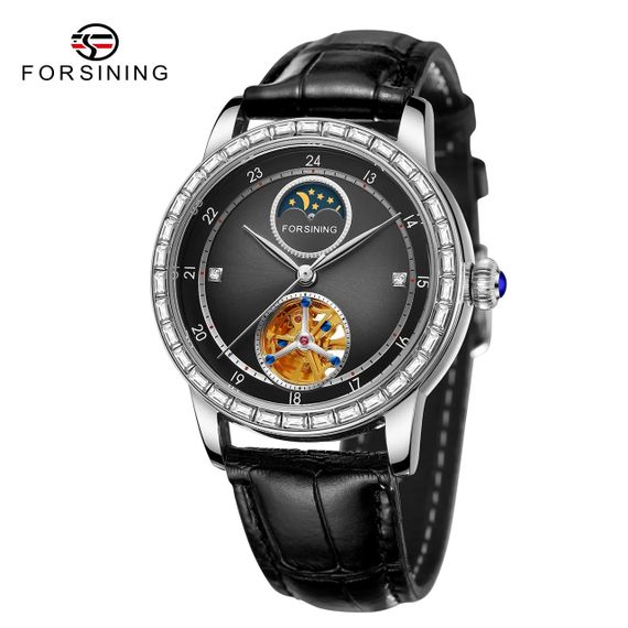 Годинник Fo2rsining 8257 Silver-Black