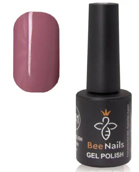 Гель-лак для нігтів Bee Nails 146 (рожевий тауп) 8мл | Зображення 1