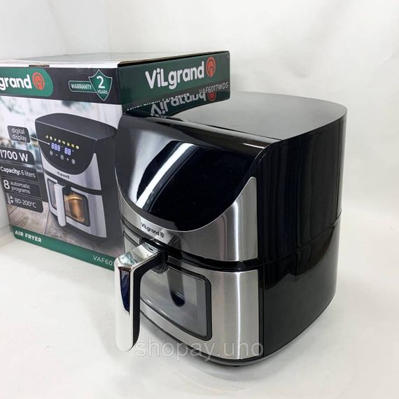 Фритюрница без масла с дисплеем ViLgrand, Аэрофритюрница с функцией приготовления разных блюд MA-48 | Зображення 2