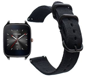 Нейлоновый ремешок Primo Traveller для часов Asus ZenWatch 2 (WI501Q)  - Black