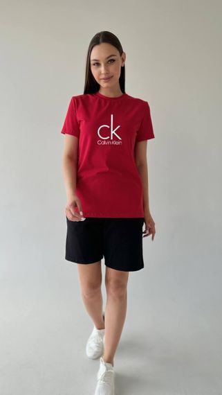 Жіноча футболка Calvin Klein червона | Зображення 3