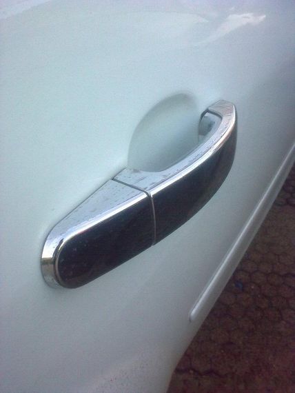 Накладки на ручки (4 шт., нерж.) З чіпом, OmsaLine - Італійська нержавійка для Ford Focus III 2011-2017 рр. | Зображення 1