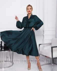 Платье для женщин цвет зеленый размер S FI_000511