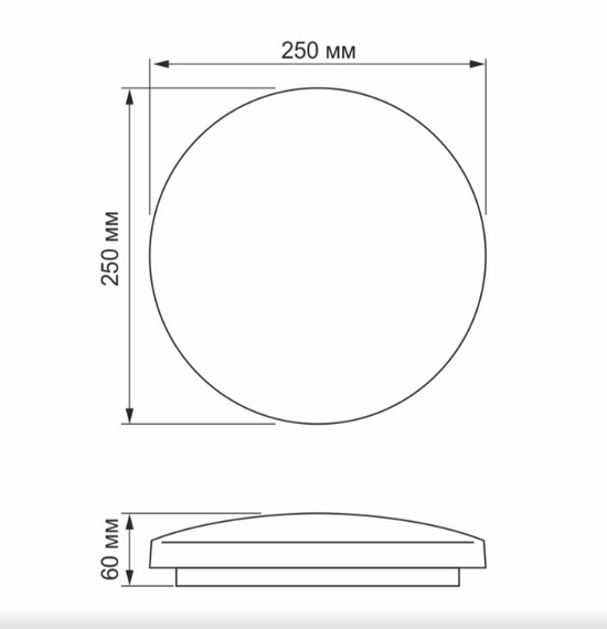 LED Світильник настінно-стельовий 18W 5000К 220V Криві лінії TLCL-185CL Titanum | Зображення 1