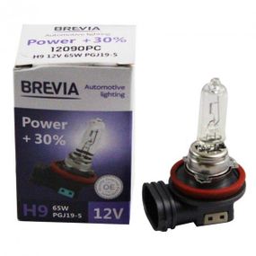 12090PC BREVIA Автолампа H9 12V 65W PGJ19-5 Power +30% CP