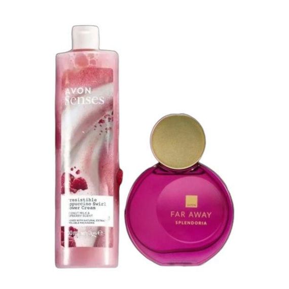 Подарочный набор Avon Far Away Splendoria 2-в-1: Парфюмная вода 50 мл + Крем-гель для душа 500 мл