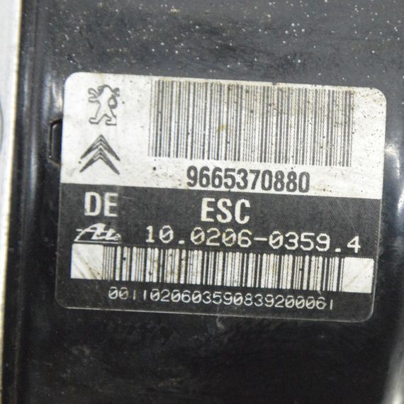 Блок управління ABS Citroen C3 Picasso 2008-2017 Насос АБС Сітроен ц3 Пікассо 9665370880 | Зображення 5