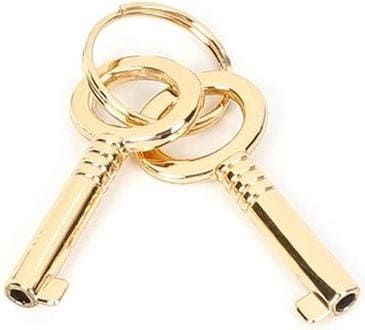 Замочек навесной в форме сердца Liebe Seele Heart Shape Padlock (2 шт) Золотистые | Зображення 3