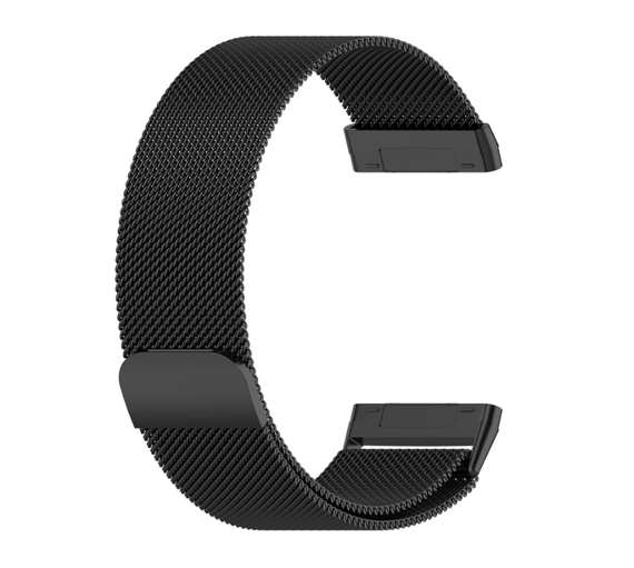 Міланський сітчастий ремінець Primo для годинника Fitbit Versa 4 / Fitbit Sense 2 - Black | Зображення 4