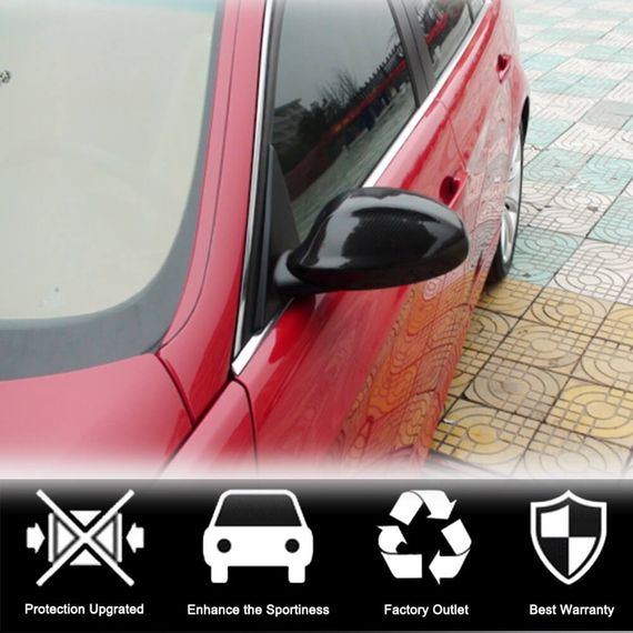 Кришки дзеркала (для E90/E91 2005-2008, Карбон) для BMW 3 серія E-90/91/92/93 рр | Зображення 1