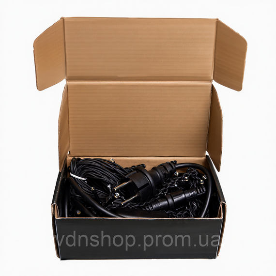 Новорічна гірлянда вулична Бахрома 6 м 105 LED чорний провід Жовтий 6МBY | Зображення 4