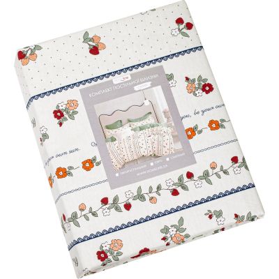 Постельное белье Home Line Земляника Сатин Твил евро (176125)
