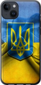 Чехол на iPhone 14 Plus Флаг и герб Украины 1 "375u-2645-17620"