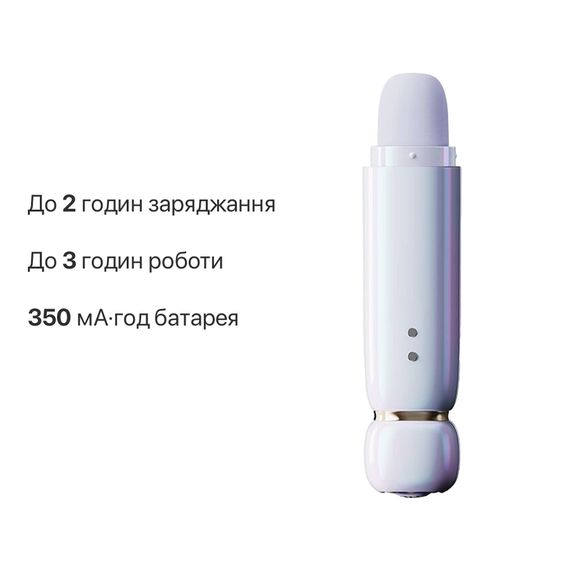 Вакуумний кліторальний стимулятор Zalo Lia Lavender Purple, 3 насадки, 3 режими, різна інтенсивність | Зображення 7