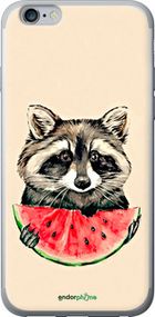 Чохол на iPhone 6 Plus Єнотик з кавуном "4605t-48-2448"