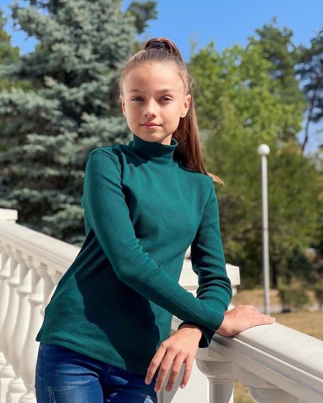 Водолазка для дівчинки (підліткова) Носи своє 146 Зелений (p-9627-126331) | Зображення 1