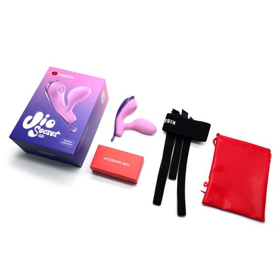 Виброяйцо под одежду KISSTOY Viosecret Pro, с пульсацией для клитора, трусики-стрепы в комплекте Sex Aura | Зображення 4