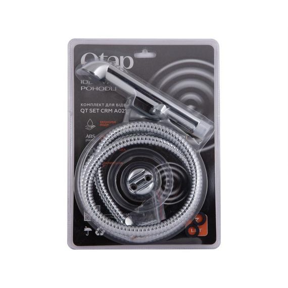 Набор для гигиенического душа Qtap Inspai-Varius округлый QTSETCRMA021 Chrome/Grey (Set) | Зображення 4