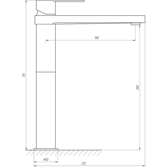Змішувач для раковини TOPAZ SARDINIA TS 08223-H20-BB | Зображення 1