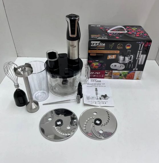Блендер Zepline ZP-797 1500 Вт 7в1 черный | Зображення 1