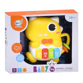 Дитяче піаніно "Динозаврик" 503-21 звуки тварин 15 см, музика