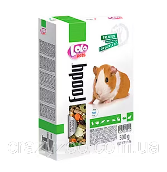 Повнораціонний корм для морської свинки Lolo Pets Basic 500 г LO-71300