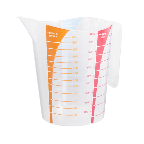 Мірний стакан 1л прозорий 169062 Алеана