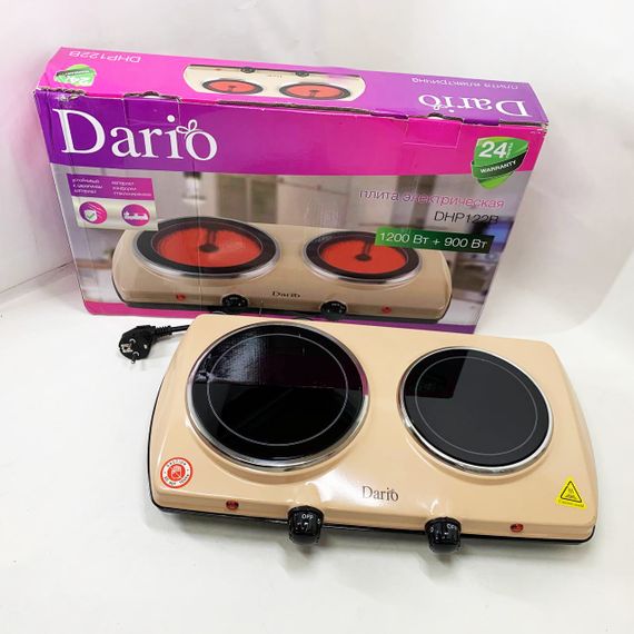 Плита електрична двоконфорочна, Настільна керамічна електроплита з двома конфорками YB-75 | Зображення 7