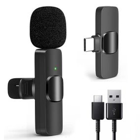 Бездротовий петличний мікрофон для телефона, з Type-C, K8 / Мікрофон петличка з прищіпкою